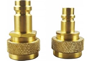 Wisepick Quick Adapter Adjustable High and Low Side Connection R134a Quick Coupler Connection to R1234yf, R134a to R1234yf Conversion Kit for AC Refrigerant