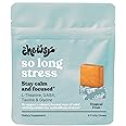 Chewsy So Long Stress, Calm Fruity Chews, Stay Calm & Focused. w/L-theanine, Amino Acid, GABA, Glycine, Tyrosine, Taurine & Magnesium. Non-GMO and Gluten-Free. Tropical Fruity Chews, 6-Day Supply