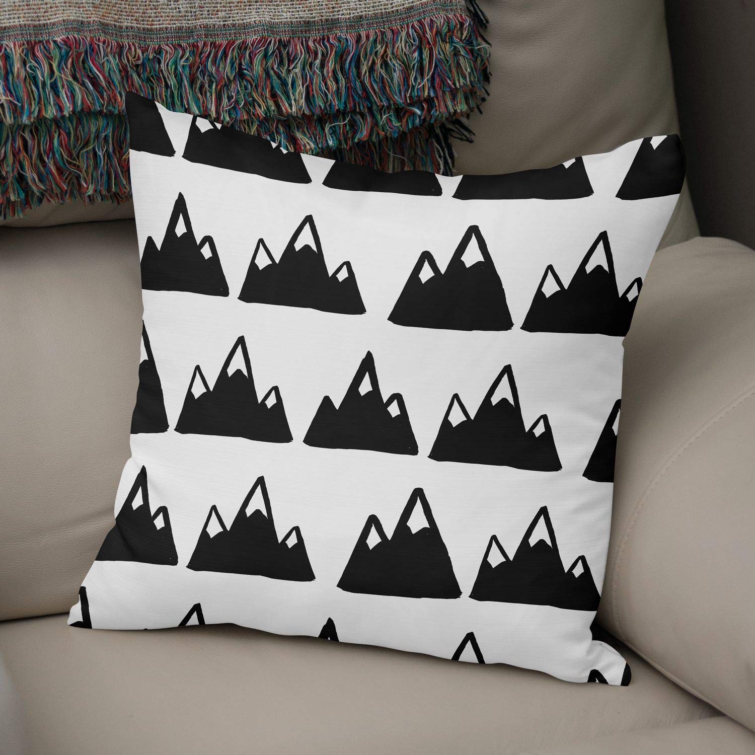 Bonamaison Decorative Cushion Cover Random Pattern, Throw Pillow Covers, Home Decorative Pillowcases for Livingroom, Sofa, Bedroom, Size:43X43 Cm - Designed and Manufactured in Turkey