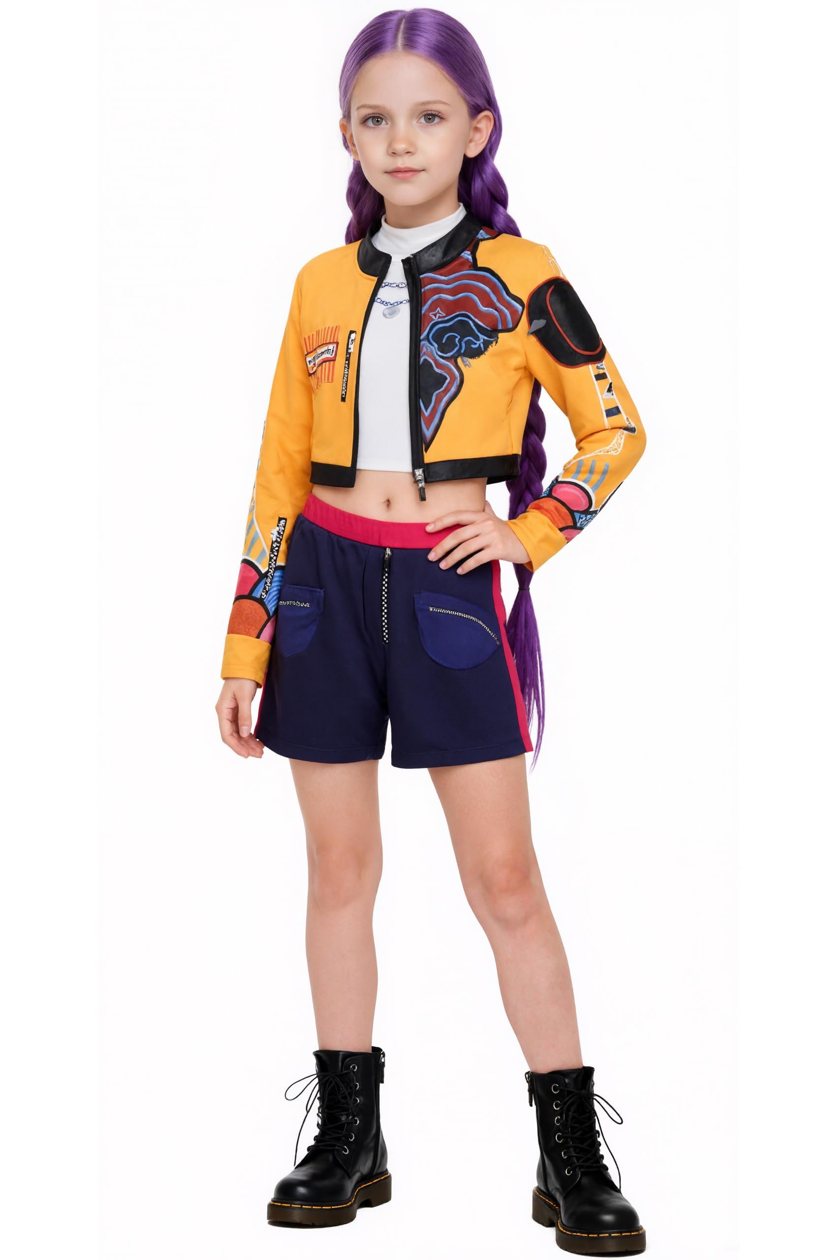 Photo 1 of ZKR Rumi Costume Kids Girls Kpop Halloween Cosplay Costumes 7-8Y 140