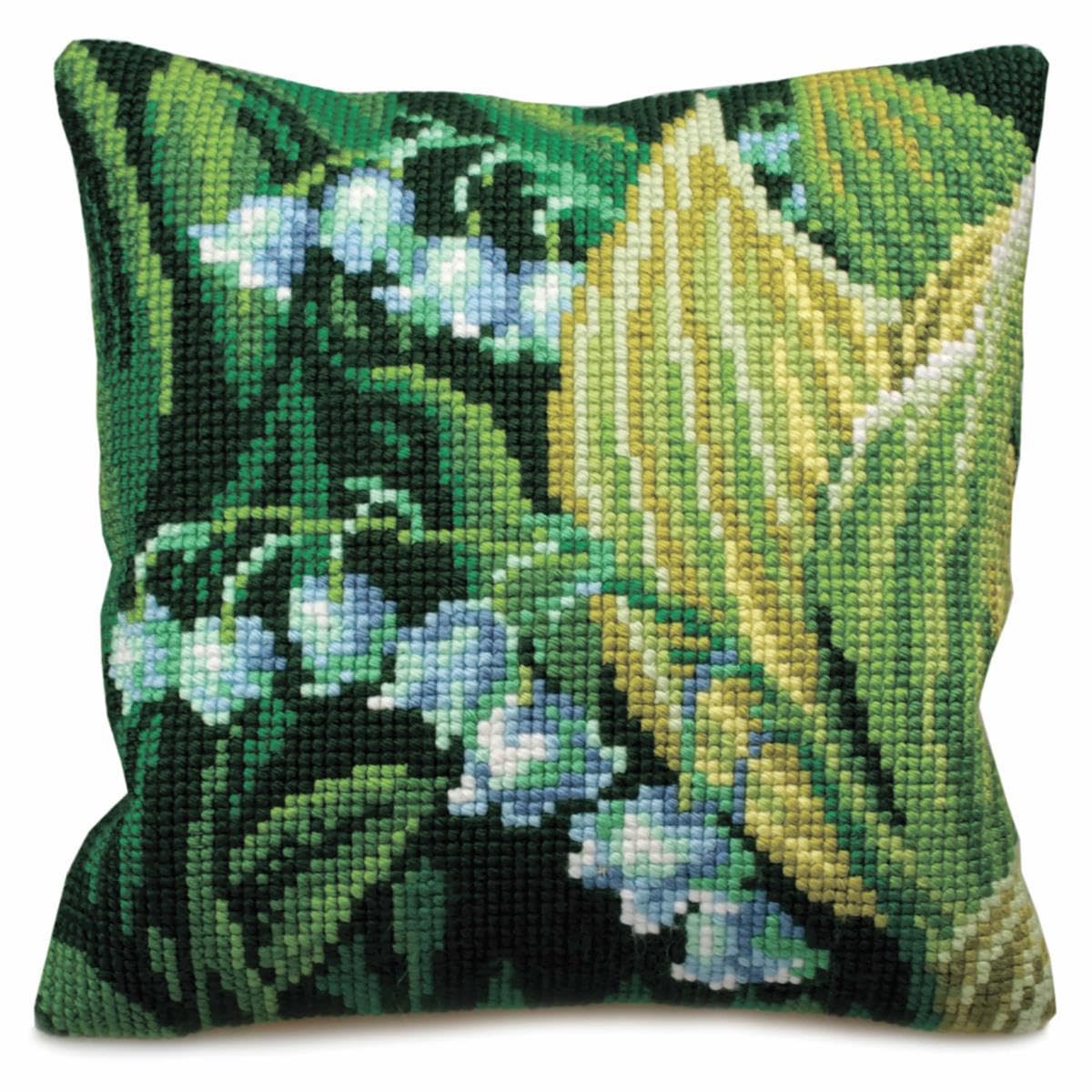Collection D'Art 40 x 40 cm Lily of Valley-Right Cross Stitch Cushion Kit