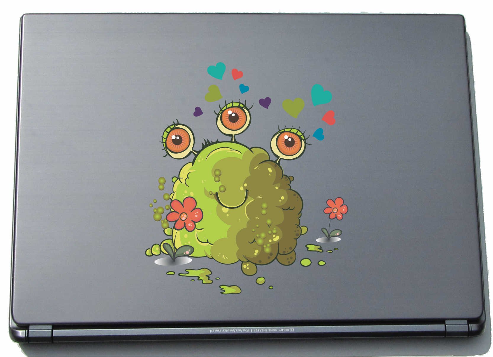 Pinkelephant clm026 Funny Little Monster - Crowd 150 x 143 mm Sticker Skin for Laptop