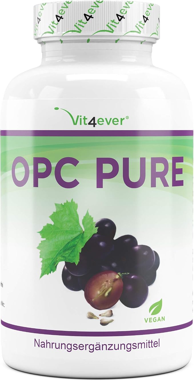 Complément Alimentaire OPC Extrait Pépins De Raisin 95% + Vitamine C - 550mg - Marque Vivameo - Neuf