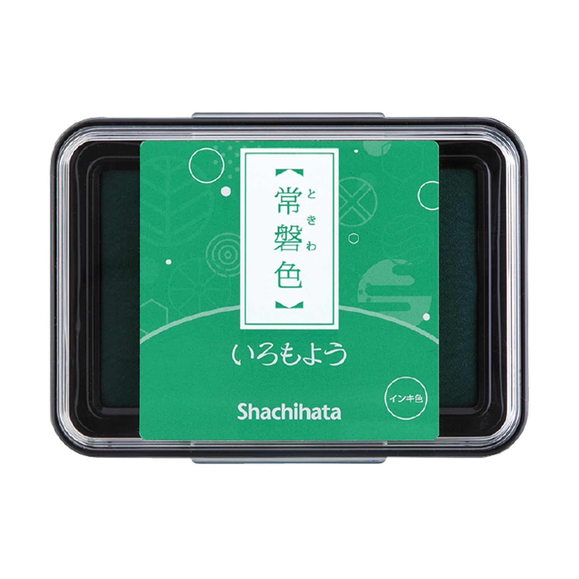 IROMOYO Stamp PAD, for Journaling and Scrapbooking| Traditional Japanese Ink Colour, Oil-Based Ink pad - Green, Speedy Drying Time