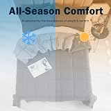 HIG 3 Pieces Grey Reversible Duvet Set 200x200cm OEKO-TEX 10.5 Tog view 2