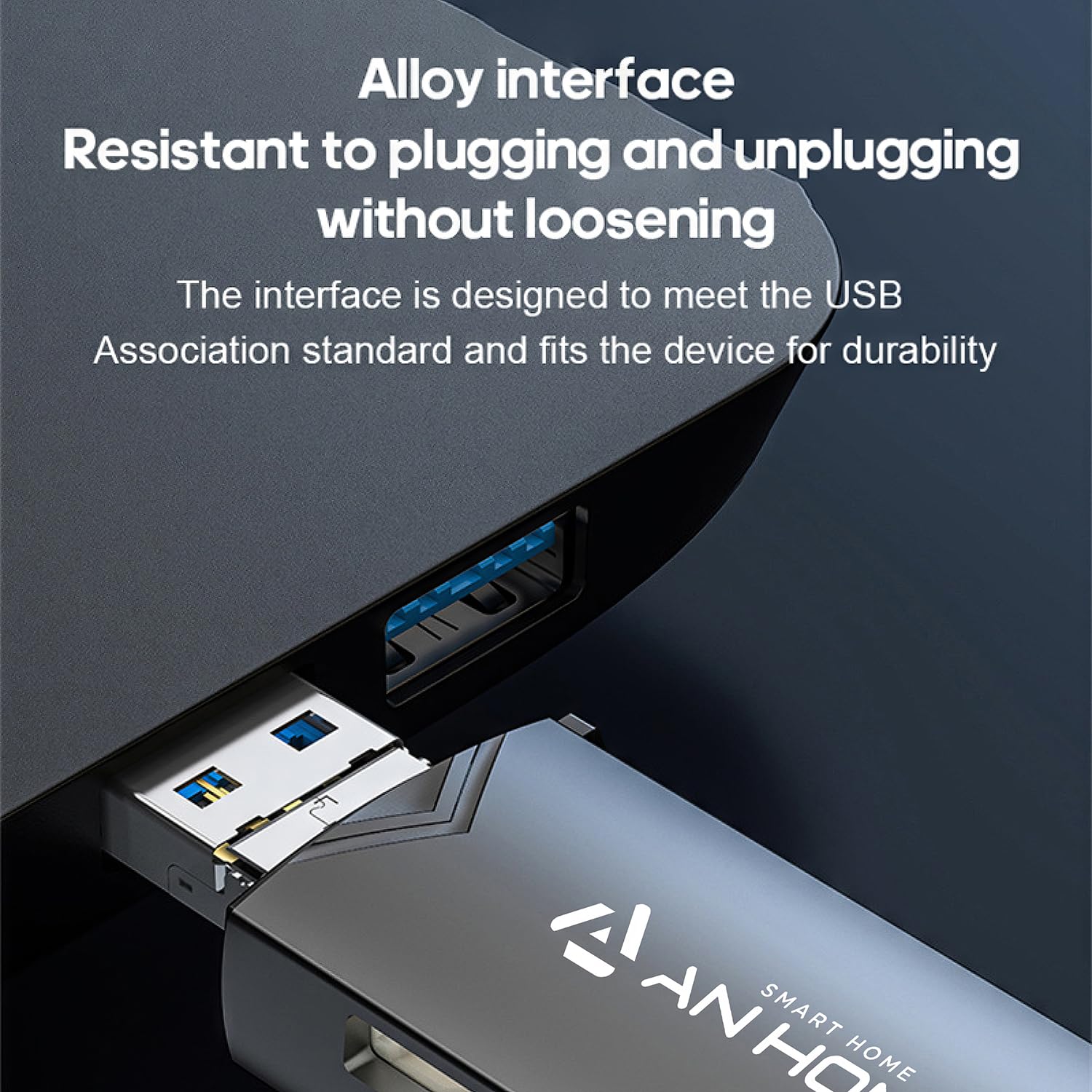 AnHome SD Card Reader USB C 6 in 1 OTG Memory Adapter Connector USB 3.0 USB C Micro USB Supports SD/MicroSD/SDXC/SDHC/MMC/RS-MMC/UHS-I Compatible with MacBook iPad Pro, Android Phone, PC, Laptop etc