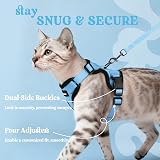 rabbitgoo Cat Harness and Lead Set Adjustable Escape Proof Sky Blue XS view 6