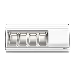 KoolMore KM-SR46-WH Glass Sushi Display Case