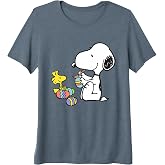 Peanuts - Snoopy Woodstock Easter Egg Painting Premium Tri-blend T-Shirt