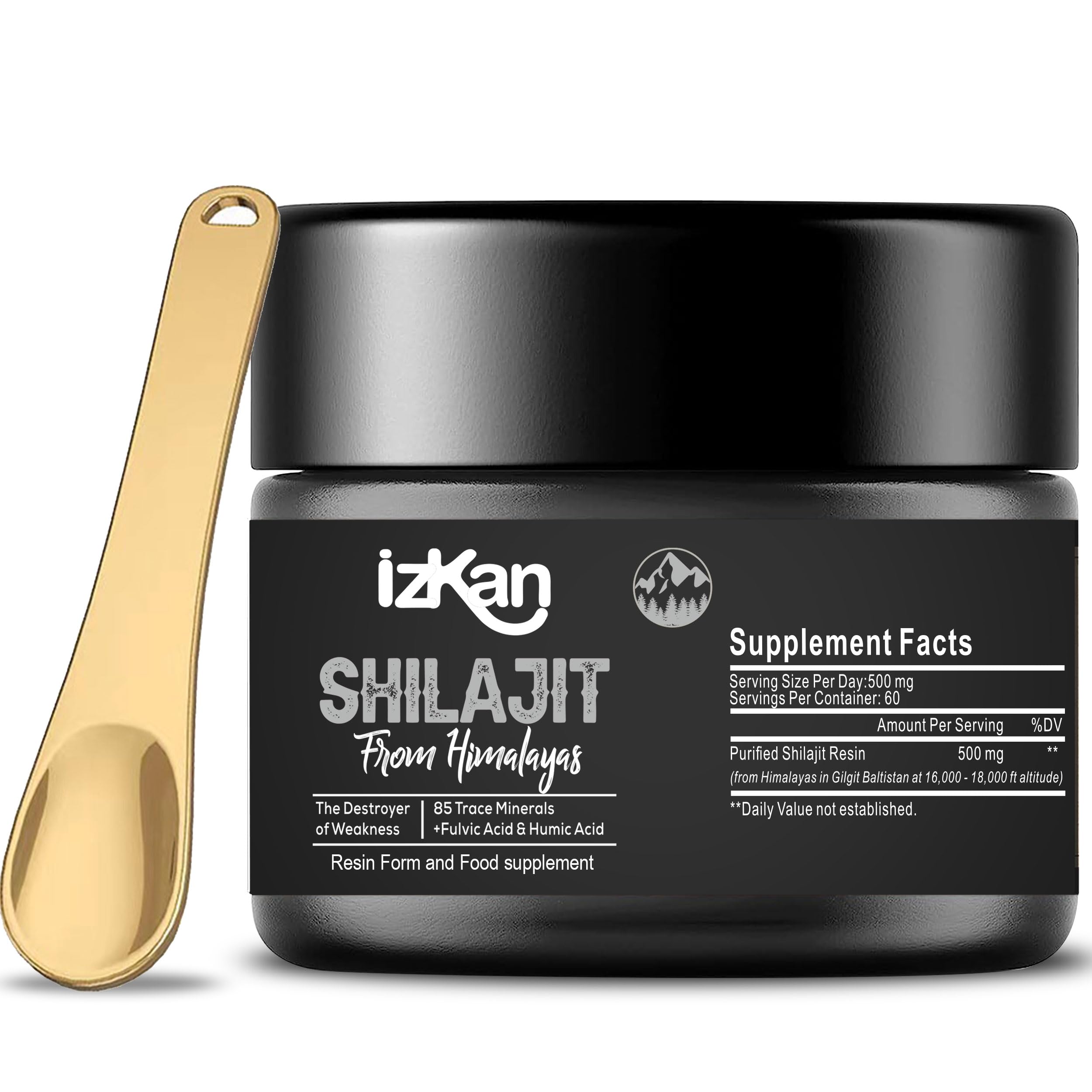 Shilajit Résine Himalayenne Bio 100% Pure - Acide Fulvique Et Minéraux - Complément Alimentaire