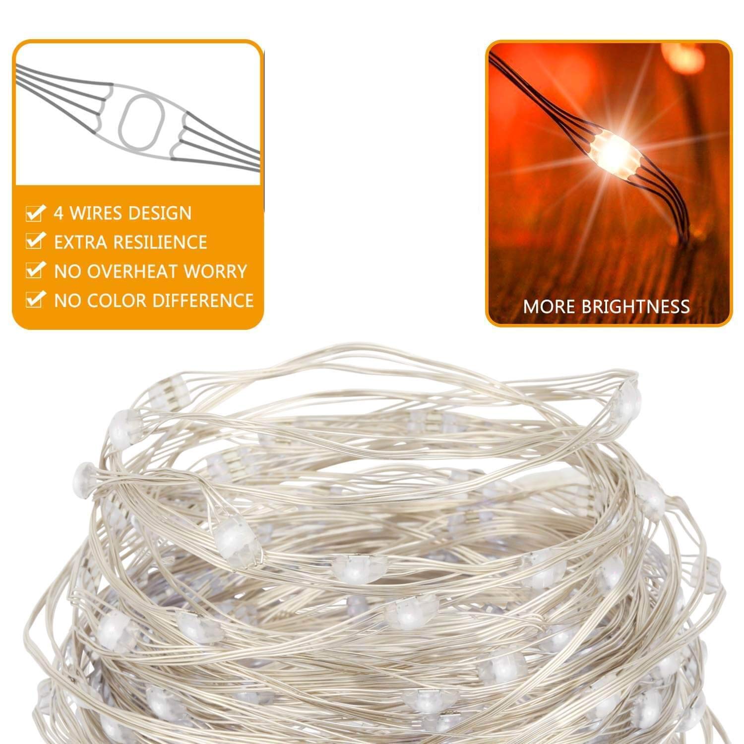 ALOVECO Fairy String Lights Battery Operated, 16ft 50 LED Multi Color Changing Twinkle String Lights with Remote,16 Colors Waterproof Outdoor & Indoor Decorative Lights for Bedroom Christmas Wedding