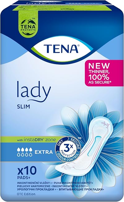 TENA Lady Extra 10 Pads x12 Packs Discreet Bladder Protection
