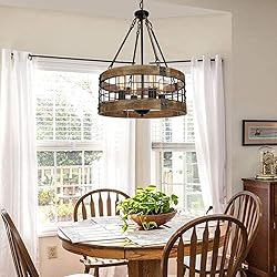 ACNKTZ Farmhouse Rustic Chandelier Light