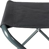 Harbour Housewares Folding Stool Grey Pack of 2 Canvas Seat Portable view 4