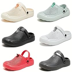 Plus Size Men's Fashion Clogs, Slip-on Closed Toe