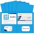 RAZCC 50-Pack Two Pocket Folders For School & Office - Assorted Colors, Letter Size - View #6
