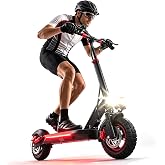 Electric Scooter for Adults with Seat,1200W Motor Up to 28 MPH, 48V 15Ah Battery, 26-28 Miles Long Range, Dual Disc Brakes with EABS, 10" Off Road Fat Tires Fast Adults E-Scoote