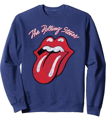 Amazon.com: Official The Rolling Stones HD Multi Tongue Sweatshirt