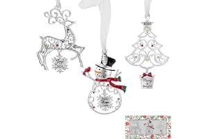 LARAINE Christmas Tree Ornaments 2025 Decorative Hanging Pendant of Car Charm Holiday Keepsake Gift Home Decor (Gift Set - B 