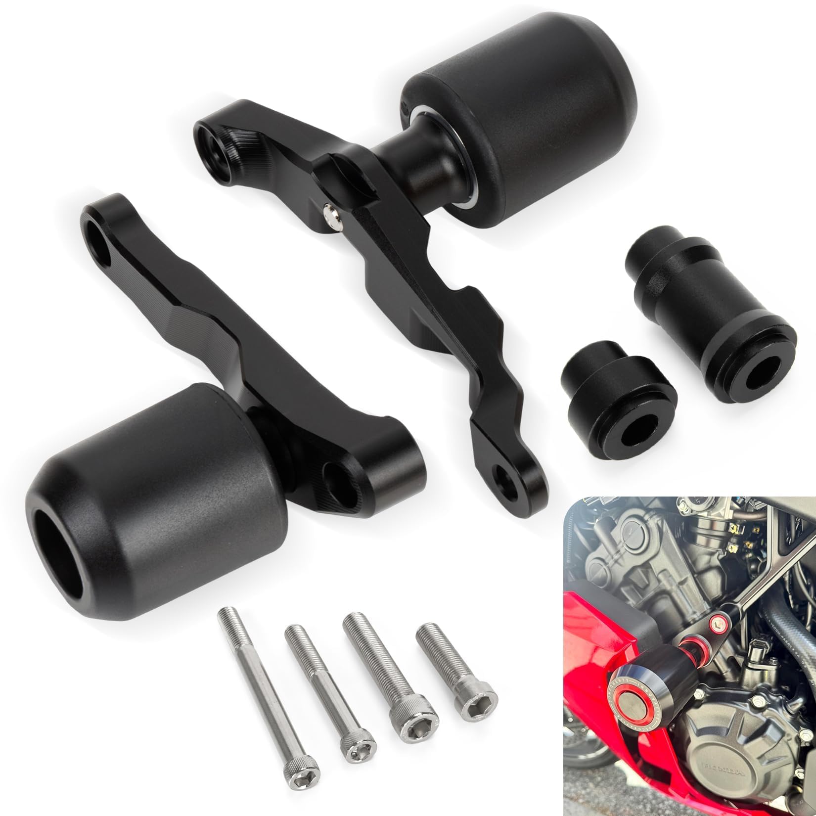 Photo 1 of CBR650 CBR650R Frame Sliders - PSLER CBR 650R Crash Ball Crash Sliders Body Protection Engine Guard Compatible with CBR650 E-Clutch/CBR650R E-Clutch 2024 2025