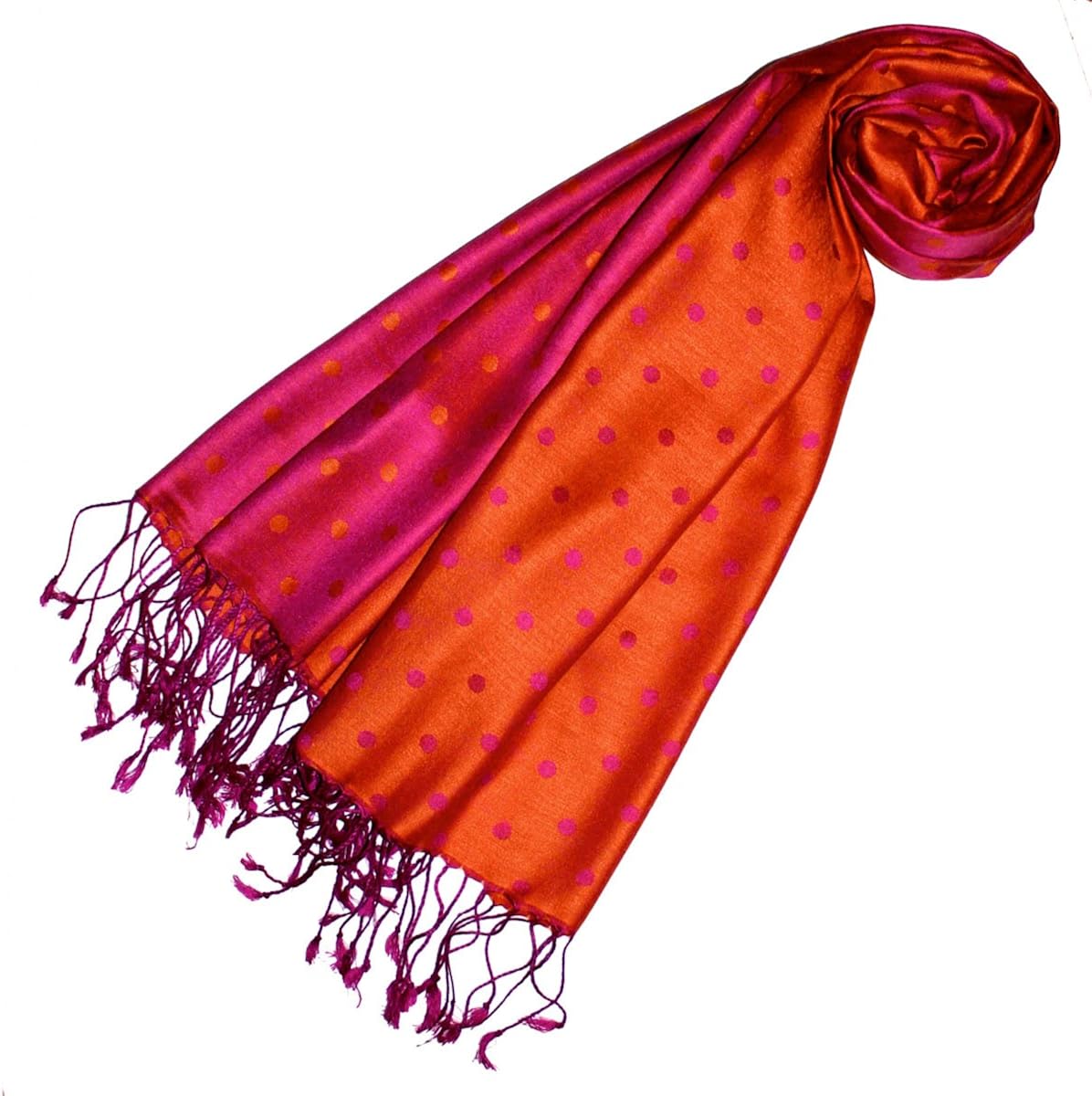 Lorenzo Cana Pashmina 70% seta 30% viscosa fazzoletto 70 x 190 cm sciarpa bicolore Stola reversibile double face 78061