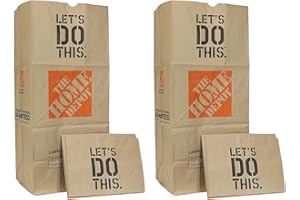 JKaDH 49022-10PK Heavy Duty Brown Paper Lawn and Refuse Bags for Home and Garden, 30 gal (10 Lawn Bags) 2 Pack