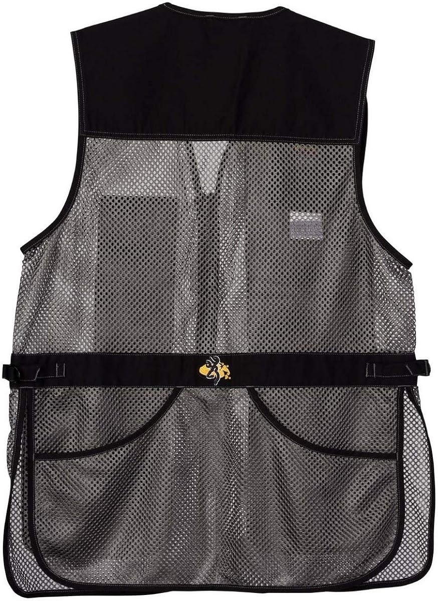 Browning Trapper Creek Shooting Vest-Gray : Clothing