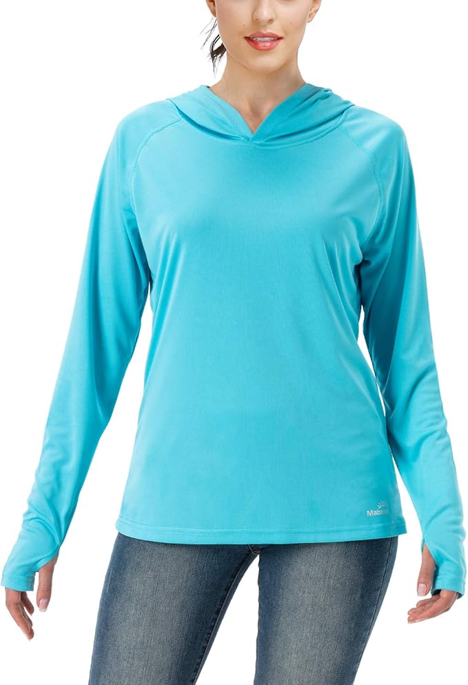 Mabove Women's UPF 50+ UV Sun Protection Hoodie Long Sleeve Hiking