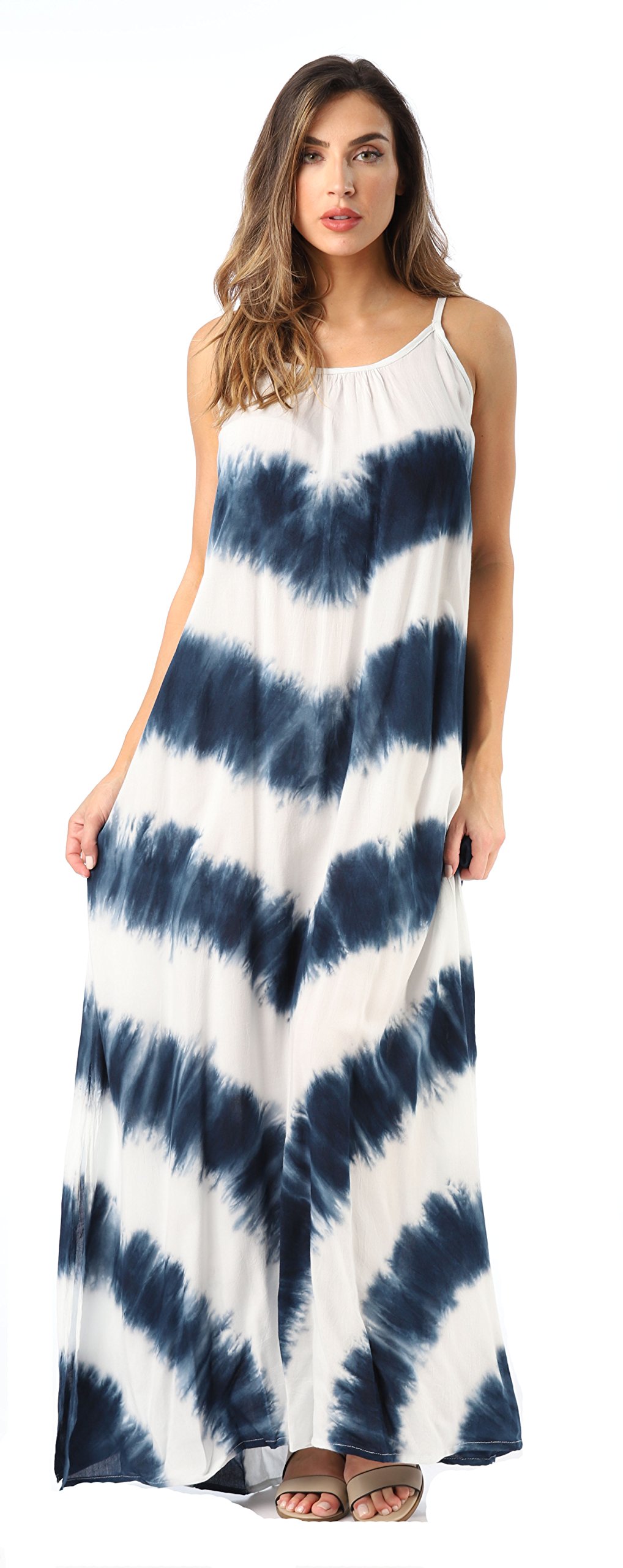Riviera Sun 21772-NVY-2X Summer Dresses Maxi Dress
