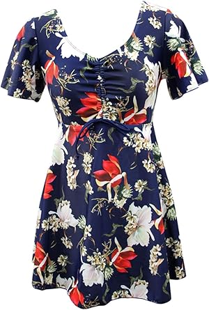 short sleeve swim dress
