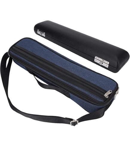 Amazon.com: Jiayouy B Foot Joint Flute Case 17 Hole flute Bag Box