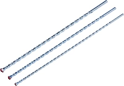 Amtech F2800 3 Piece 400mm Masonry Drill Bit Set 8 10 12mm