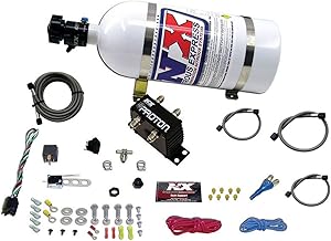 Nitrous Oxide System, Proton Plus, Wet, Single Stage, 35-150 HP, 10 lb Bottle, White, Universal EFI, Kit