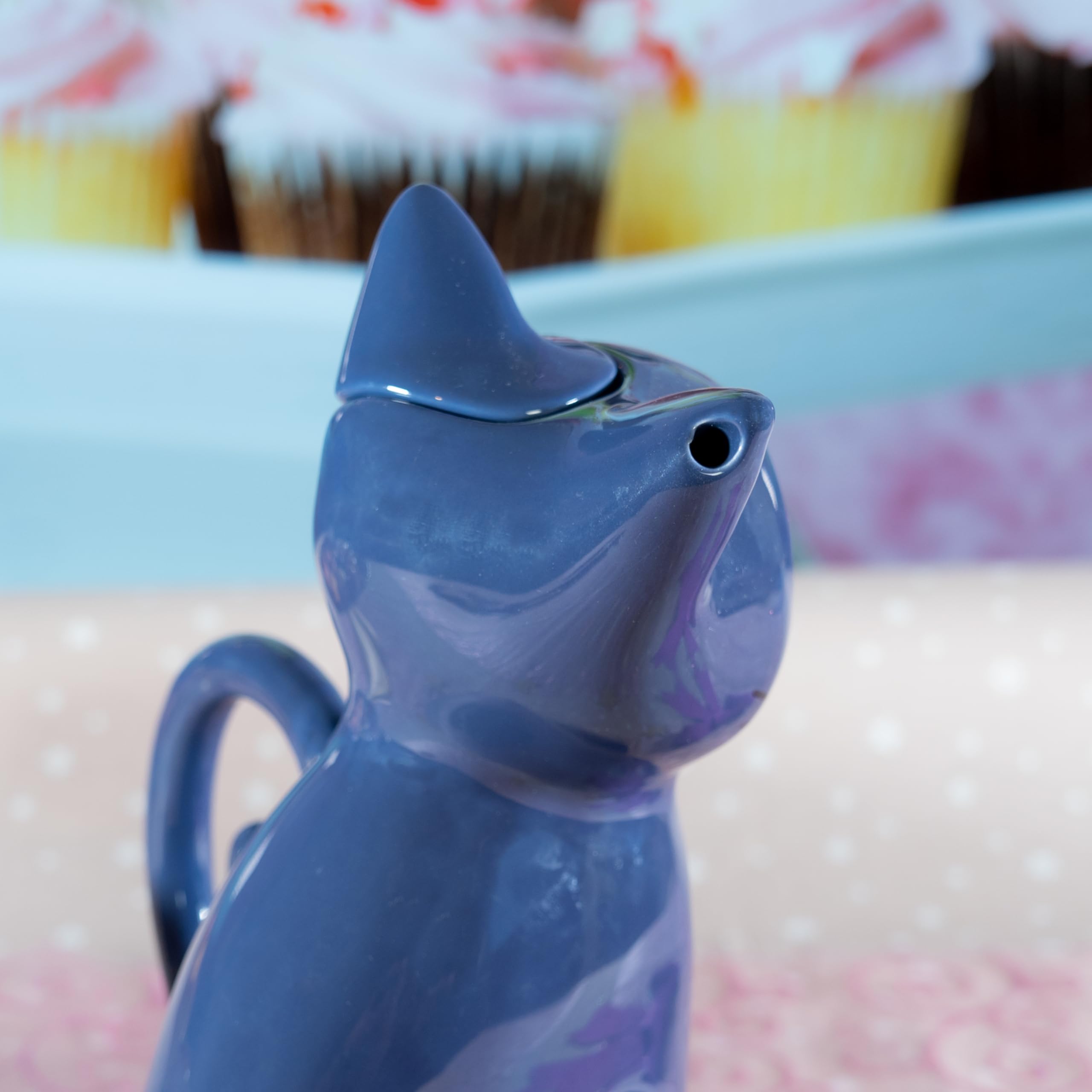 ABYstyle Sailor Moon Luna-Teekanne, Anime, Manga, magisches Mädchen, Sammlerstück, Heimdekoration, Küchengeschirr, Merchandise-Geschenk, Schwarz