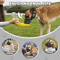 Dog Muzzle,Mesh Soft Muzzle for Small Medium Large