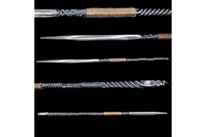 128cm Carbon Steel, Genuine Spear, 2250g Weight, Quadrilateral Sharp spearhead. for Combat Readiness, Full Tang. Gift for Out
