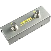 SONICAKE Dual Footswitch for Momentary and ON/OFF Control with TRS Cable | 2-Button Tap to Connect Momentary Footswitch, Ultra Compact Extemal Foot Pedal Switch Controller for Guitar Effect Pedal