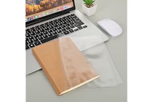 CEBRABOUNZE 3 Pack A5 Jelly Cover - Clear Book Covers for Hardcover Protection,6.1 x8.7Inch Slip-On Plastic Sleeve Protector, Waterproof Flexible PVC Cover for Journals, Notebooks