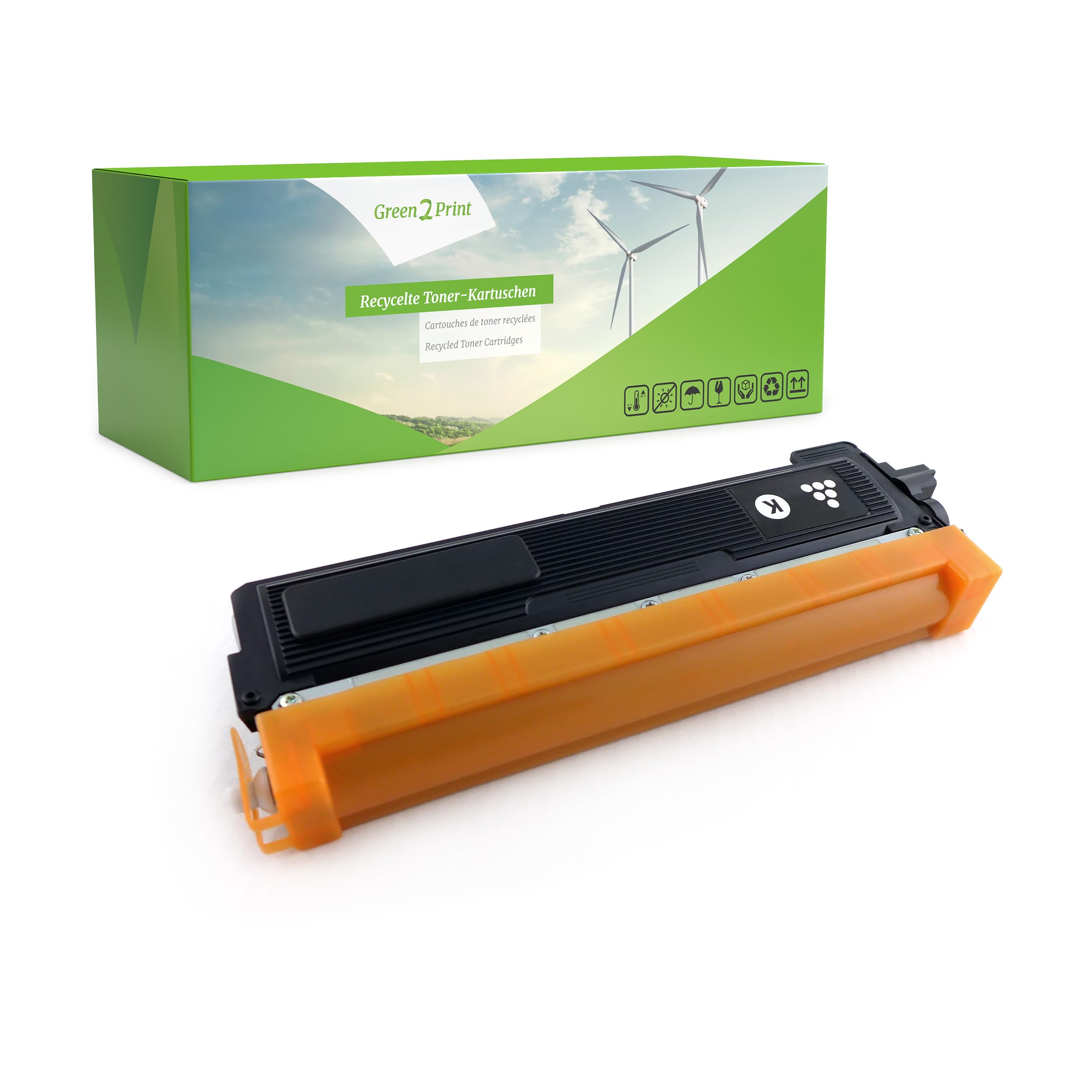 Green2Print Toner Twinpack 2 cartridges 2x 2200 pages replaces Brother TN-230BK Toner cartridge for Brother DCP9010CN, HL3040CN, HL3070CW, MFC9120CN, MFC9320CW