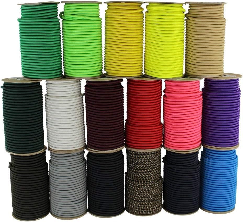SGT KNOTS Marine Grade Shock Cord - 100% Stretch, Dacron Polyester Bungee for DIY Projects, Tie Downs, Commercial Uses (3/8", 10ft, WoodlandCamo)