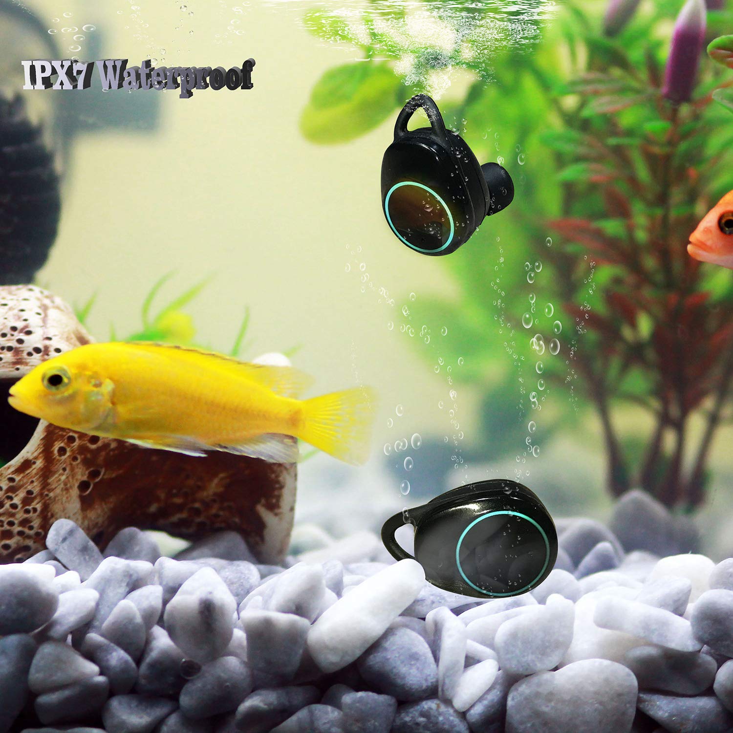 True Wireless Earbuds, Bulife TWS Bluetooth 5.0 Headphones, in-Ear Stereo Wireless Earphones, Deep Bass 3D Stereo Sound Headset for Running Sports,Portable Charging Case