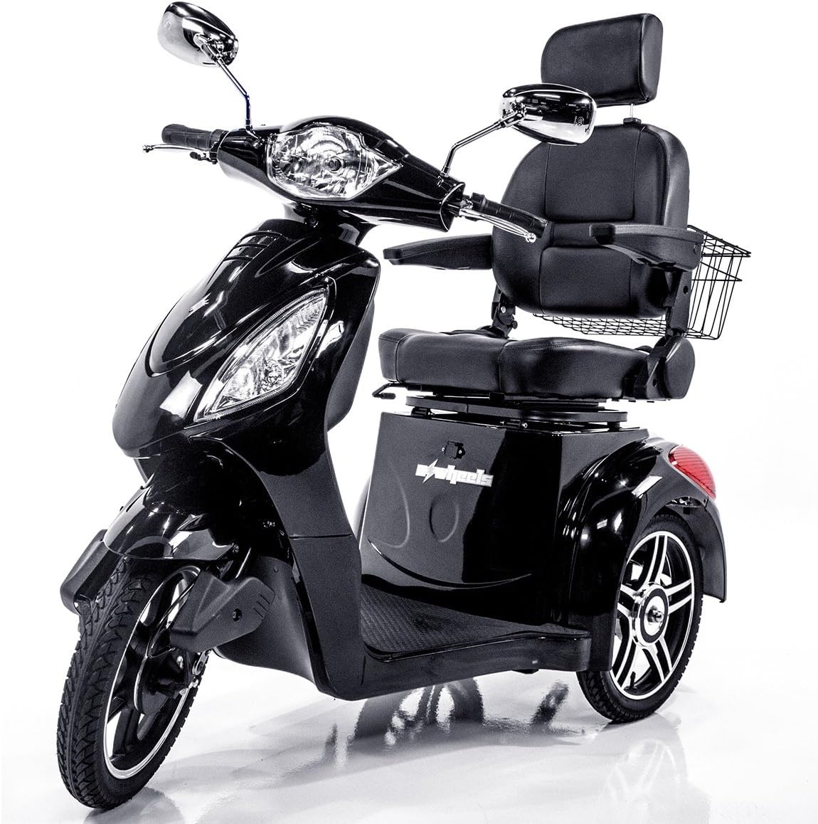 E-Wheels EW-36 High Power Fast 3 Wheel Mobility Scooter (Black): Health & Personal Care