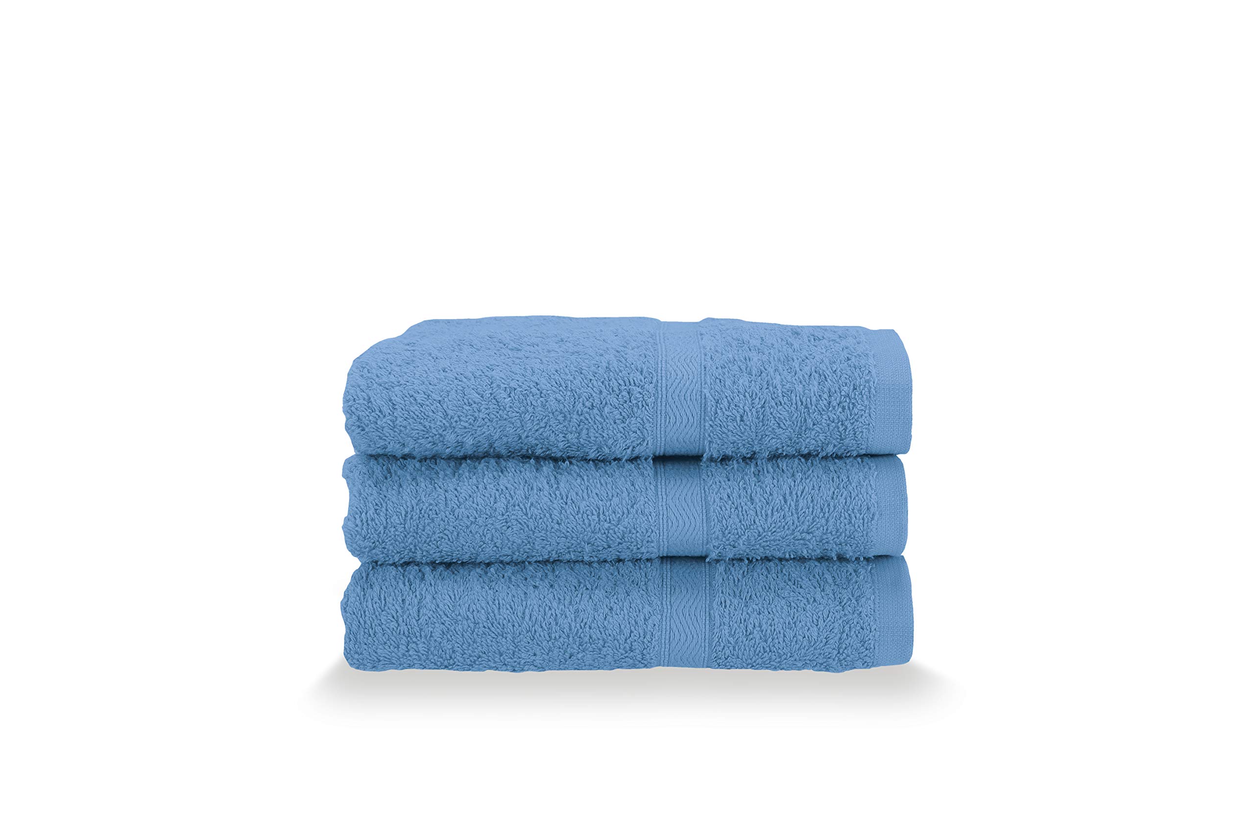 Gabel Guest Towels, Pure Cotton Hydrophilic Sponge, 40 x 60 cm, Bluette, Set of 3