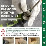 KURSTOL Diamond Mortar Raking Bit 2pcs 7.2mm x 74mm Round Shank view 5