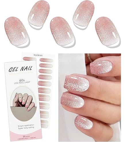 Amazon.com: gewell gel nail sticker kit with uv light, gewell gel