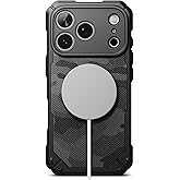 Ringke Rugged Gear for iPhone 17 Pro Max Case [Compatible with MagSafe] Prevents Oily Smudges Non-Slip Enhanced Grip Protective Cover Precise Cutouts for Camera - Magnetic Camo Black
