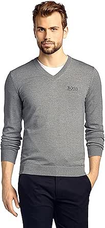 Amazon.com: Hugo BOSS Green - Golf sweater 'Veeh_Pro' in water-repellent cotton blend- (S): Clothing
