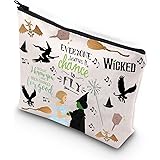 TSOTMO Musical Lover Gift For Best Iadybro Broadway Inspired Musical Makeup Bag Musical Theatre Gift (musical wicked)