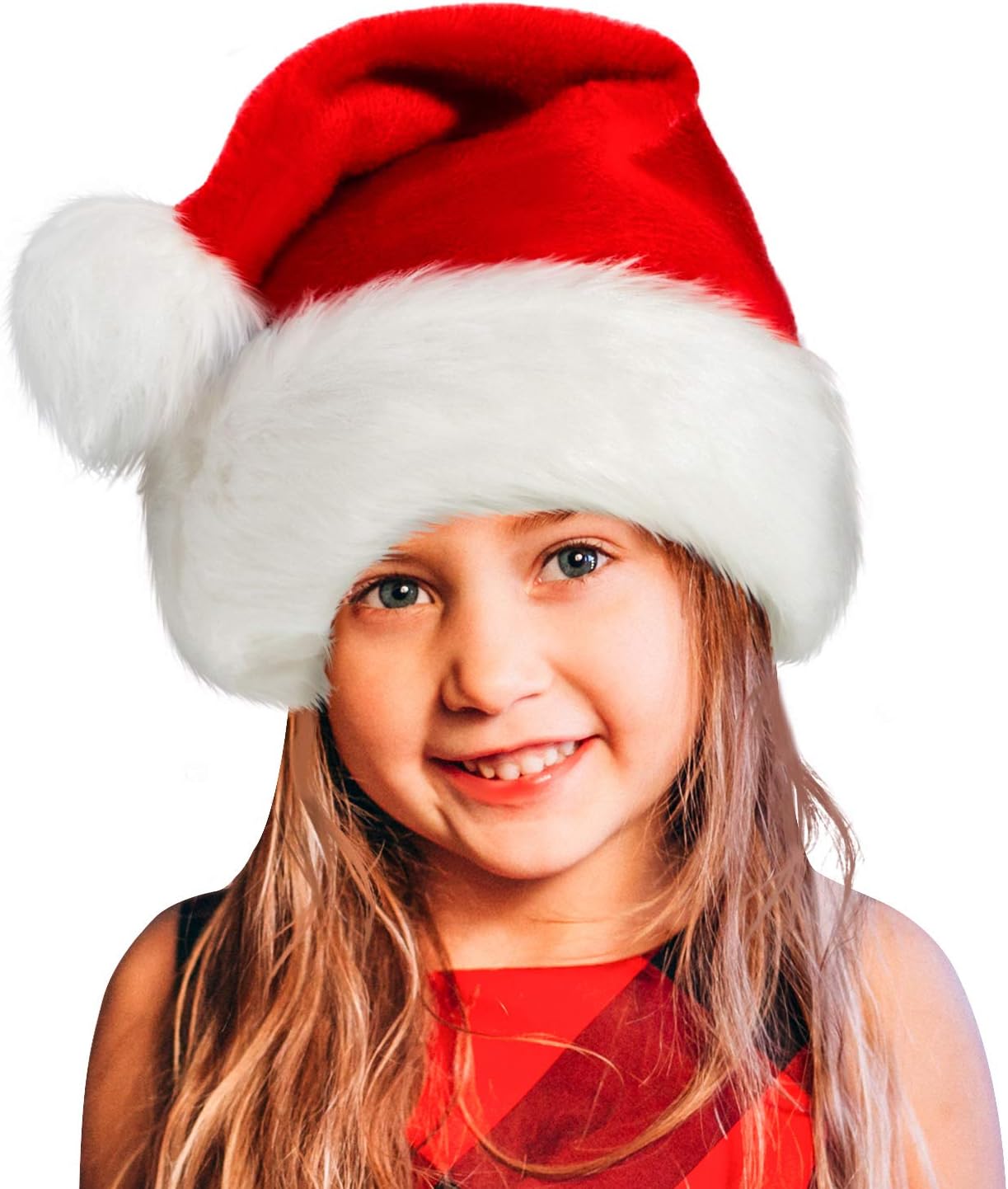TLarder Santa Hats for Adults: Christmas Hats Adult Luxury Velvet Holiday Hat