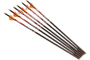 RAVIN 20-Inch 400-Grain Carbon Crossbow Bolts with 2-Inch Offset Vanes, Inserts and Nocks for Use Exclusively Crossbows